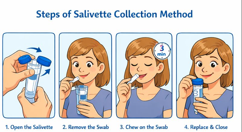Steps of Salivette Collection Method